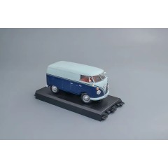 1:43 Масштабная модель VW T1 Transporter (blue/gray) поворотные колеса