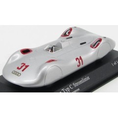1:43 Масштабная модель Auto Union Type C Streamliner #31 Bernd Rosemeyer Avus Race 1937
