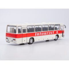 1:43 Масштабная модель Автобус Икарус-250.59 Intourist, бело-красный