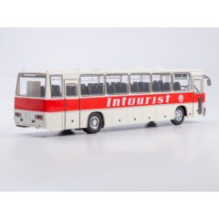 1:43 Масштабная модель Автобус Икарус-250.59 Intourist, бело-красный
