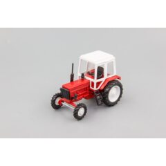 1:43 Масштабная модель Трактор МТЗ-82 (металл с пласт.кабиной, красный)