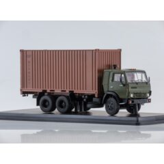 1:43 Масштабная модель КАМАЗ-53212 с 20-футовым контейнером