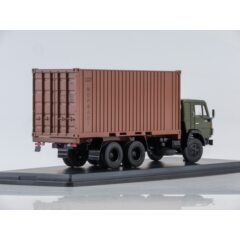 1:43 Масштабная модель КАМАЗ-53212 с 20-футовым контейнером