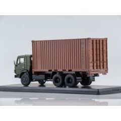 1:43 Масштабная модель КАМАЗ-53212 с 20-футовым контейнером