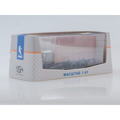 1:43 Масштабная модель КАМАЗ-53212 с 20-футовым контейнером