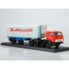 1:43 Масштабная модель КАМАЗ-54112 с полуприцепом Alka N12CH Sovtransavto