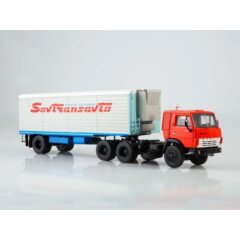1:43 Масштабная модель КАМАЗ-54112 с полуприцепом Alka N12CH Sovtransavto