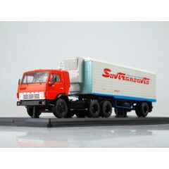 1:43 Масштабная модель КАМАЗ-54112 с полуприцепом Alka N12CH Sovtransavto