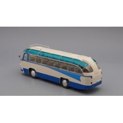 1:43 Масштабная модель Автобус ЛАЗ 695Б туристический Стрела (1958), белый / синий