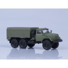 1:43 Масштабная модель Унифицированный моторный подогреватель (УМП) 350 (на шасси ЗИЛ-131), (хаки матовый), 1975 г.