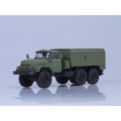 1:43 Масштабная модель Унифицированный моторный подогреватель (УМП) 350 (на шасси ЗИЛ-131), (хаки матовый), 1975 г.