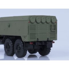 1:43 Масштабная модель Унифицированный моторный подогреватель (УМП) 350 (на шасси ЗИЛ-131), (хаки матовый), 1975 г.