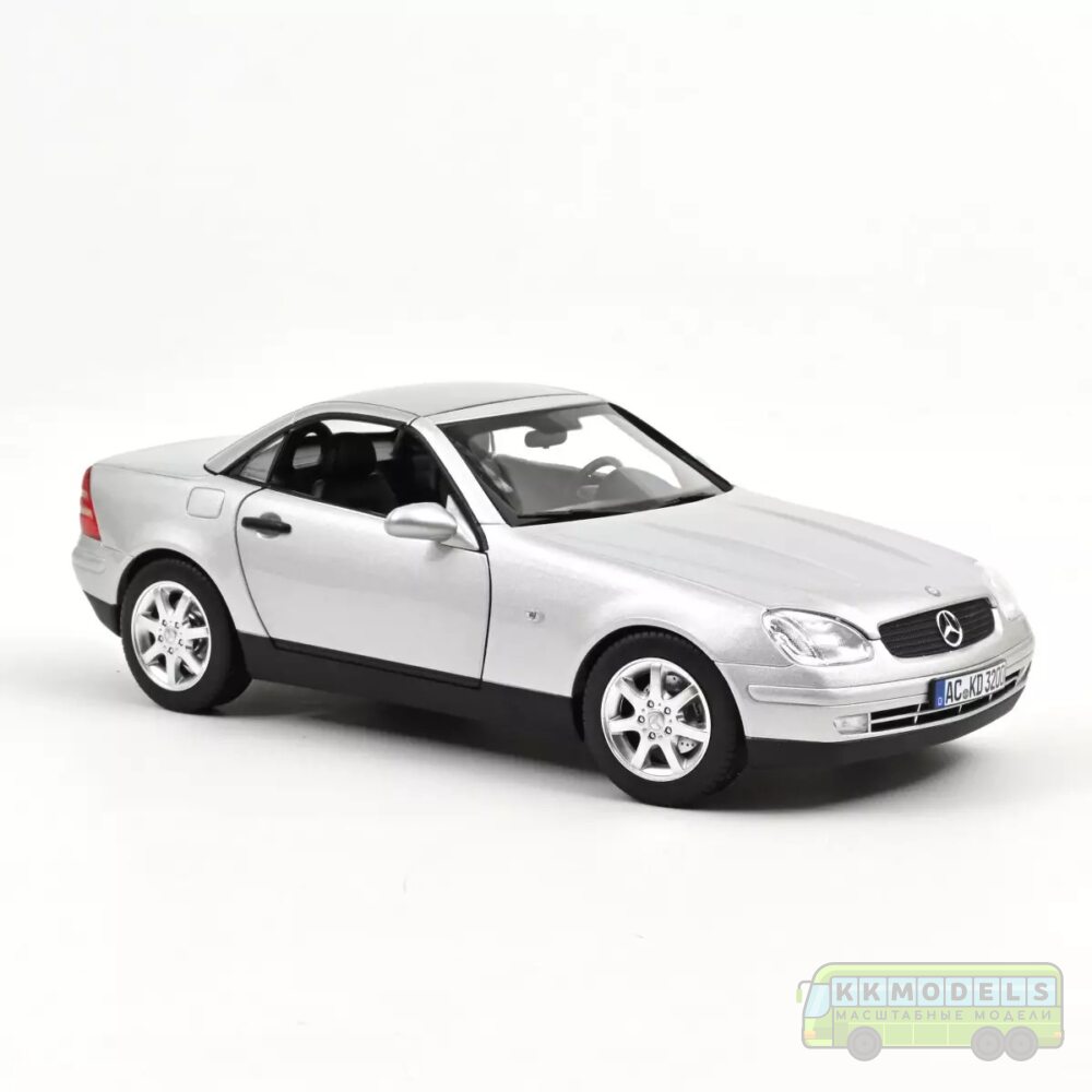 1:18 Масштабная модель MERCEDES-BENZ SLK (R172) Convertible 1996 Brillant Silver