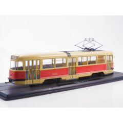 1:43 Масштабная модель Трамвай Tatra-T2, желтый/красный
