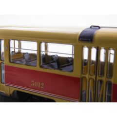 1:43 Масштабная модель Трамвай Tatra-T2, желтый/красный