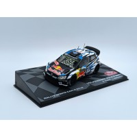 1:43 Масштабная модель VOLKSWAGEN Polo Wrc Team Volkswagen Motorsport Red Bull N 1 Winner Rally Montecarlo World Champion 2016 S.ogier - J.ingrassia, White Blue