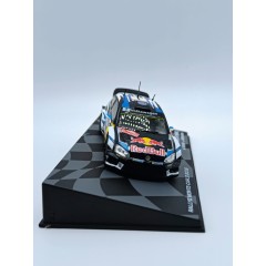 1:43 Масштабная модель VOLKSWAGEN Polo Wrc Team Volkswagen Motorsport Red Bull N 1 Winner Rally Montecarlo World Champion 2016 S.ogier - J.ingrassia, White Blue