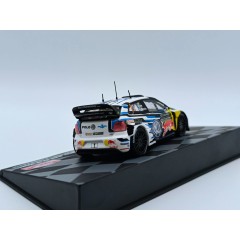 1:43 Масштабная модель VOLKSWAGEN Polo Wrc Team Volkswagen Motorsport Red Bull N 1 Winner Rally Montecarlo World Champion 2016 S.ogier - J.ingrassia, White Blue
