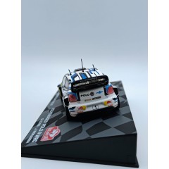 1:43 Масштабная модель VOLKSWAGEN Polo Wrc Team Volkswagen Motorsport Red Bull N 1 Winner Rally Montecarlo World Champion 2016 S.ogier - J.ingrassia, White Blue