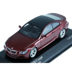 1:43 Масштабная модель BMW M6 Coupe (E63) 2006 (Red Metallic)