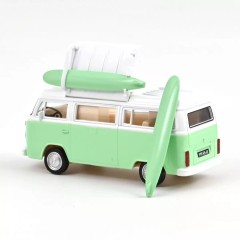 1:43 Масштабная модель VW T2 Combi Camper Van с досками для серфинга 1973 Green
