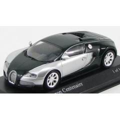 1:43 Масштабная модель Bugatti Veyron Edition Centenaire 2009 Chrome/Green
