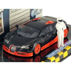 1:43 Масштабная модель Bugatti Veyron Super Sport 2011 Carbon/Orange "World Record Car"