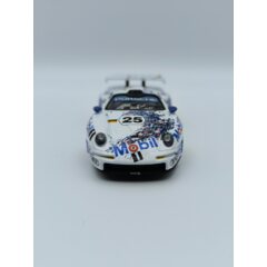 1:43 Масштабная модель PORSCHE 911 Gt1 3.2l Turbo Team Porsche Ag Mobil1 №25 2nd 24h Le Mans (1996) Thierry Boutsen - Hans Joachim Stuck - Bob Wollek, White Blue