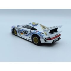 1:43 Масштабная модель PORSCHE 911 Gt1 3.2l Turbo Team Porsche Ag Mobil1 №25 2nd 24h Le Mans (1996) Thierry Boutsen - Hans Joachim Stuck - Bob Wollek, White Blue