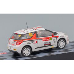 1:43 Масштабная модель CITROEN Ds3 R3 Total N 83 Rally Montecarlo 2013 A.crugnola - M.ferrara, White Red