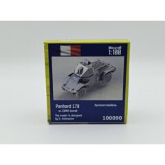 1:100 Сборная модель Французский бронеавтомобиль Panhard 178 с башней CDM1