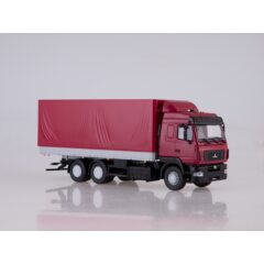 1:43 Масштабная модель МАЗ-6312 бортовой с тентом (рестайлинг)
