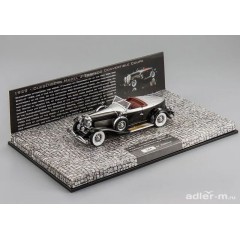 1:43 Масштабная модель Duesenberg Model J Torpedo Convertible Coupe 1929 Black