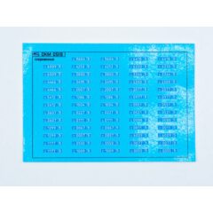 1:43 Набор декалей Номерные знаки Полиция России Республика Татарстан (100х70)