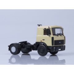 1:43 Масштабная модель МАЗ-5432 седельный тягач (поздняя кабина, бежевый) /металл. рама, откидывающаяся кабина/