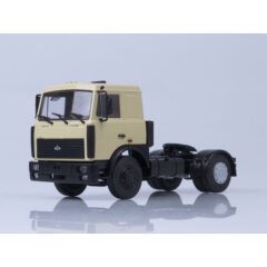 1:43 Масштабная модель МАЗ-5432 седельный тягач (поздняя кабина, бежевый) /металл. рама, откидывающаяся кабина/