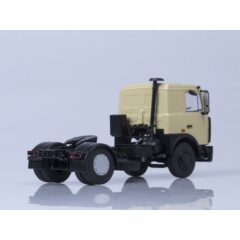 1:43 Масштабная модель МАЗ-5432 седельный тягач (поздняя кабина, бежевый) /металл. рама, откидывающаяся кабина/