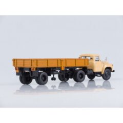 1:43 Масштабная модель ЗИЛ-130В1 с полуприцепом ОДАЗ-885