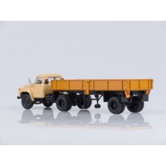 1:43 Масштабная модель ЗИЛ-130В1 с полуприцепом ОДАЗ-885