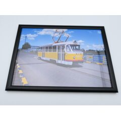 Постер А4 в рамке Трамвай Tatra-T3SU
