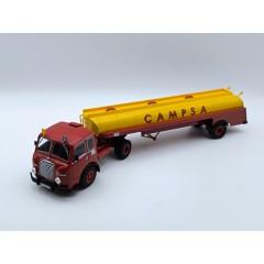 1:43 Масштабная модель PEGASO Mofletes Diesel Tanker Truck Campsa Fuel (1949), red / yellow