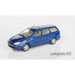 1:43 Масштабная модель Ford Focus Turnier 1998 Blue Metallic