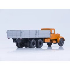 1:43 Масштабная модель ЯАЗ-210 бортовой, оранжевый/серый