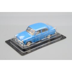 1:43 Масштабная модель Москвич 407 (голубой) ранняя облицовка, бампер с клыками