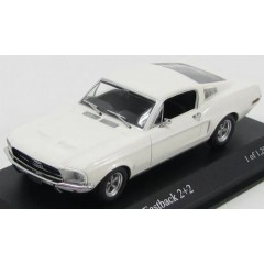 1:43 Масштабная модель Ford Mustang Fastback 1968 White