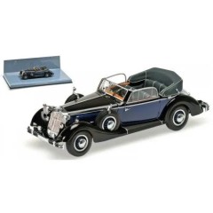 1:43 Масштабная модель HORCH 853A CABRIOLET - 1938 - BLACK/BLUE