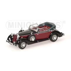1:43 Масштабная модель Horch 853A Cabriolet 1938 Black/Red