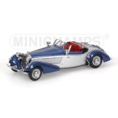 1:43 Масштабная модель Horch 855 Special-Roadster (1938) Silver/Blue