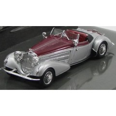 1:43 Масштабная модель Horch 855 Spezial Roadster 1938 Silver/Red