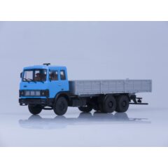 1:43 Масштабная модель МАЗ-6303 бортовой (голубой/серый) /откидывающаяся кабина/